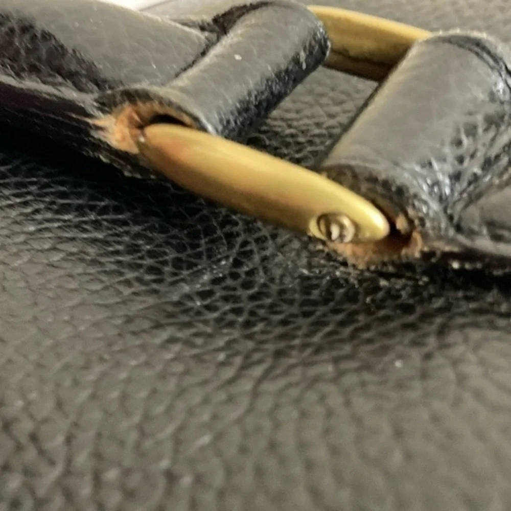 Coach RARE vintage black leather madison savoy bag made in Italy